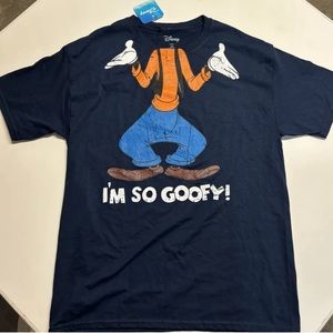 Disney I’m So Goofy Dark Blue Graphic T-Shirt Men’s Large